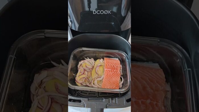 #OhGar RECETAS EN FREIDORA DE AIRE: SALMÓN CON PATATAS EN «AIRFRYER» #recetasfreidoradeaire