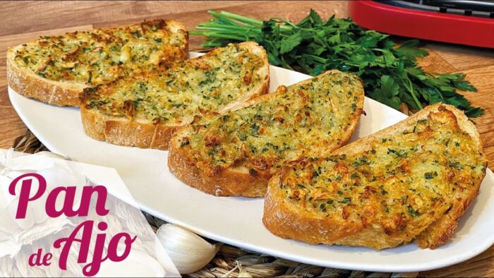 PAN DE AJO EN FREIDORA DE AIRE 🧄 La mejor receta