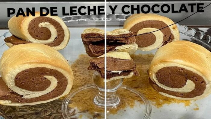 PAN 🥯 DE LECHE 🥛 DULCE CON CHOCOLATE 🍫 CON ROBOT MAMBO Y FREIDORA DE AIRE !!🤤🤤
