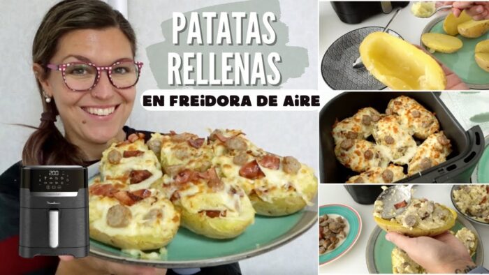 PATATAS RELLENAS en FREIDORA DE AIRE *Receta + Descuento Easy Fry and Grill MOULINEX*