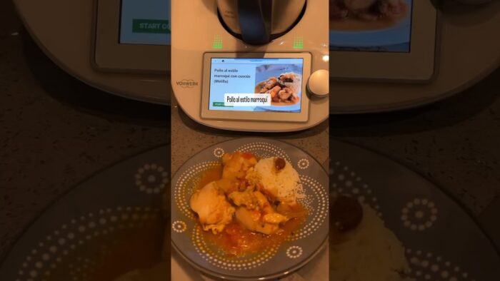 POLLO AL ESTILO MARROQUÍ CON THERMOMIX. #chef #robot #smartcooker #recipes #shortsvideo #active