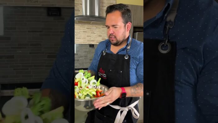 POLLO CON VERDURAS en freidora de aire #alitoalsazon
