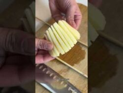 Papas acordeón en freidora de aire