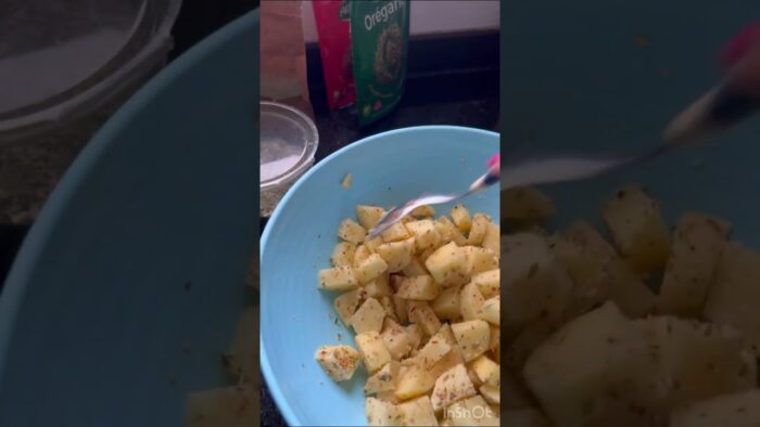 Papas en freidora de aire