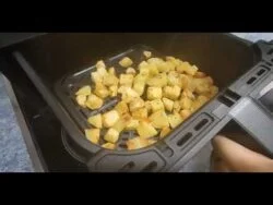 Patatas fritas de ajo en Freidora de aire o Air Fryer