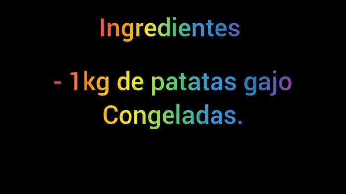 Patatas gajo congeladas en Freidora de Aire – Cocina con Dinamita.