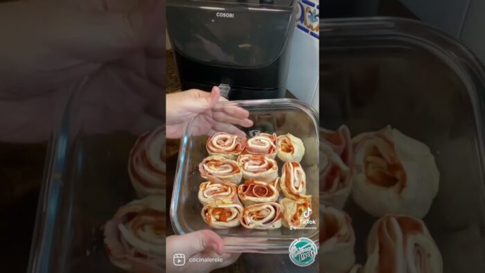 Pizza rolls en FREIDORA DE AIRE! #airfryer  #airfryerrecipes #cosori #cosoriairfryer #recetas