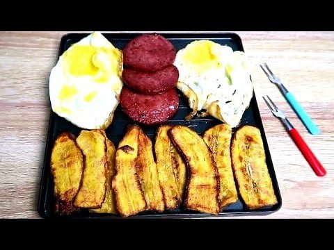 Platano maduro sin aceite en la Freidora De Aire @LACHEFNAYELI