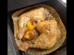 Pollo al limón en freidora de aire o Air Fryer Cosori dual