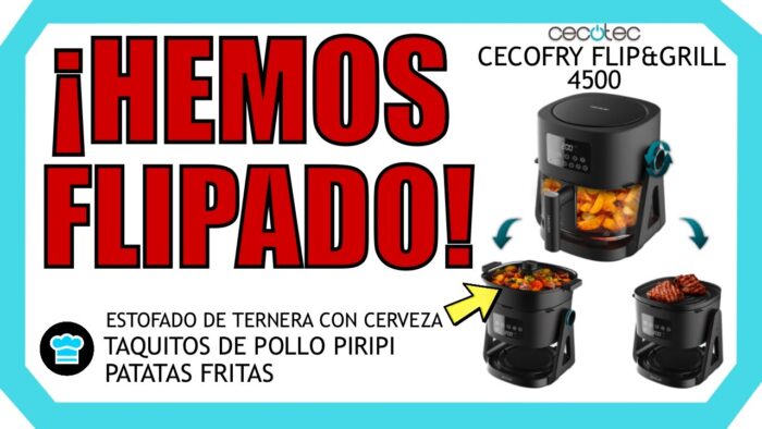 🍟 Probamos la CECOFRY FLIP&GRILL 4500 🥩 ¡Una AIRFRYER 3 EN 1: ¡Además es OLLA y GRILL! | Opiniones