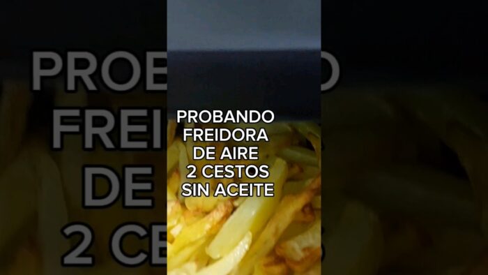 Probando freidora de aire dos cestos, alitas y patatas #freidoradeaire #saludable