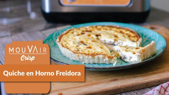 Quiche lorraine en freidora de aire | Horno Mouvair Crisp