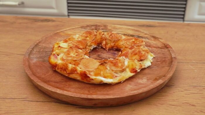 Receta en freidora de aire Cosori – Rosca de bacon y queso: ¡muchísimo queso!