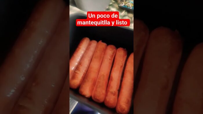 Salchicha en freidora de aire #aprender #acocinar #breakfast #food