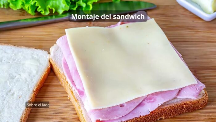 Sandwich mixto en freidora de aire