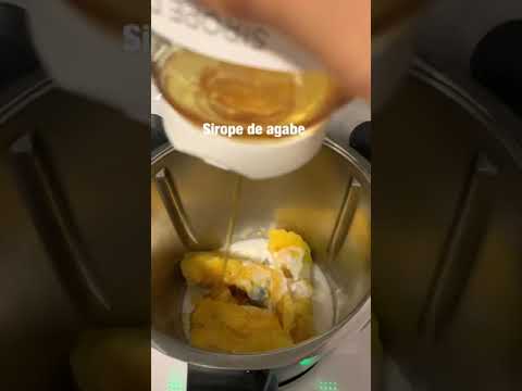 Súper saludable Helado de coco y mango con Thermomix | #heladossaludables #recetasmjmix
