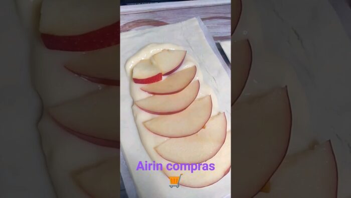 Tarta de manzana fácil en freidora de aire 🤤🍎#tartademanzana #applepie #airfryer #freidoradeaire