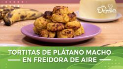 Tortitas de plátano en freidora de aire | Cocina Delirante