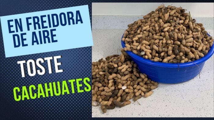 Tosté cacahuates en la freidora de aire