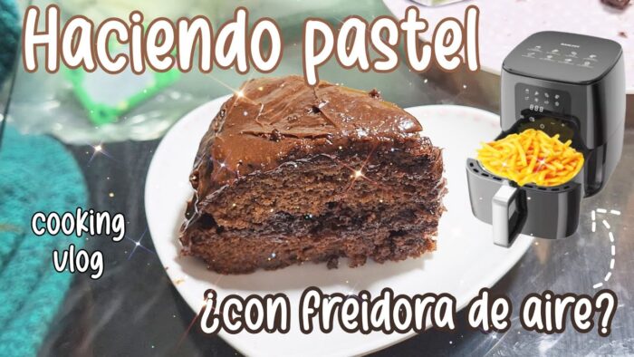 Vlog: hago mi primer pastel… ¿en freidora de aire? ft. RAMJOY 🎂
