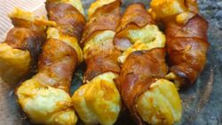 fingers o dedos de hojaldre y bacon. freidora de aire