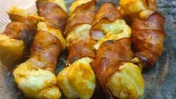 fingers o dedos de hojaldre y bacon. freidora de aire