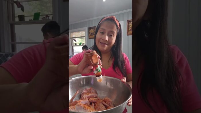 mole. alitas de pollo con tajin cocinadas en la freidora de aire
