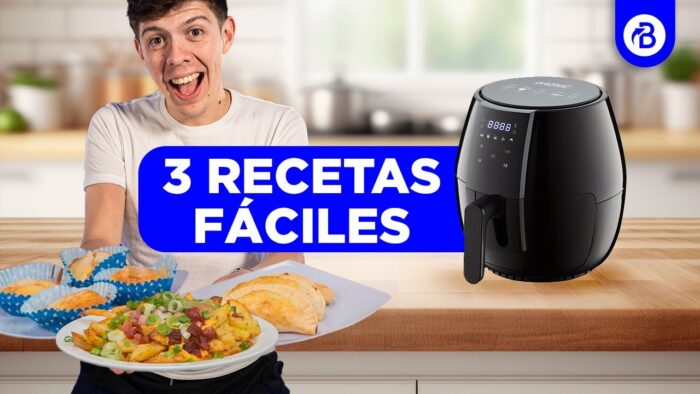 ✅ 3 RECETAS INCREÍBLES para tu FREIDORA de AIRE 🤩 ¡MUY FÁCILES!