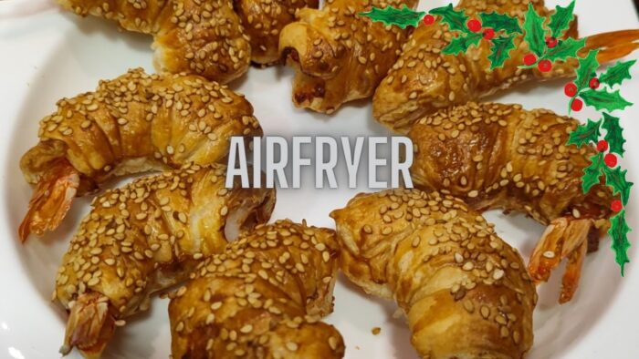 APERITIVO NAVIDEÑO EN FREIDORA DE AIRE 🎅🌲🦐
