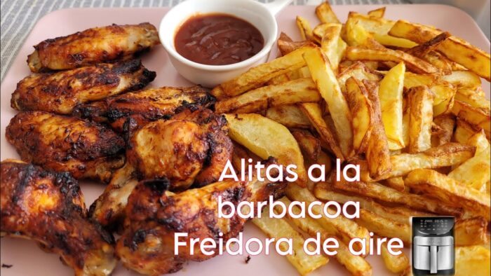 Alitas a la barbacoa en freidora de Aire . Gourmia