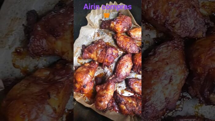 Alitas adobadas Mercadona en freidora de aire #alitas #freidoradeaire #airfryer #receta #mercadona
