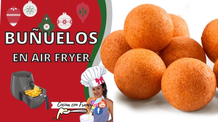 BUÑUELOS EN FREIDORA DE AIRE FACILES Y RAPIDOS | Recetas AIR FRYER | Buñuelos sin aceite