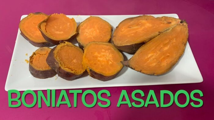Boniatos asados en freidora de aire