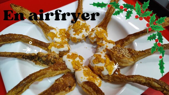 CANAPES NAVIDEÑOS EN FREIDORA DE AIRE