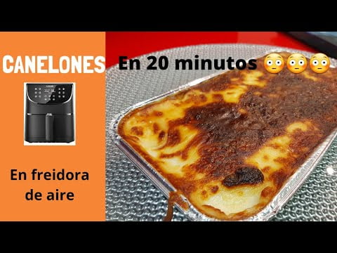 CANELONES EN FREIDORA DE AIRE. #cosori #airfryer #recetafacil