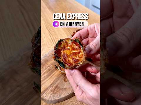 CENA EXPRESS EN FREIDORA DE AIRE – CESTAS DE PATATA #receta #airfryer #recetas