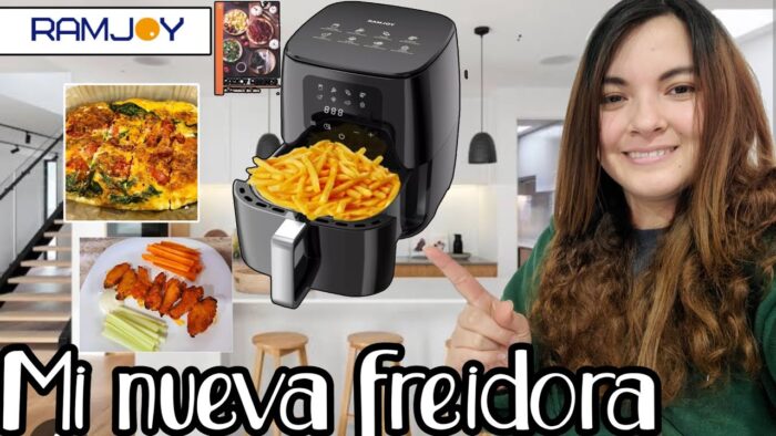 ✅️COCINO todo un DÍA con FREIDORA DE AIRE F.T RAMJOY😱 ¿Que tal funciona?🤔 #airfryer