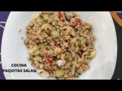 CUSCÚS CON ATUN A LAS HIERBAS AROMÁTICAS con thermomix/RECETA FACIL/COCINA PAQUITA SALAS