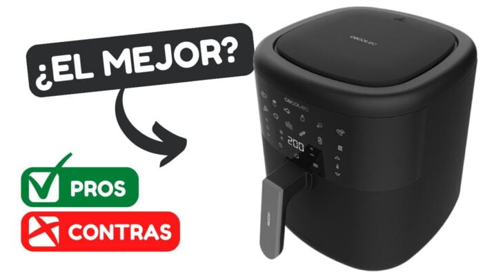 ➡️ Cecotec Freidora sin Aceite 6L de Aire Caliente Cecofry Bombastik 6000