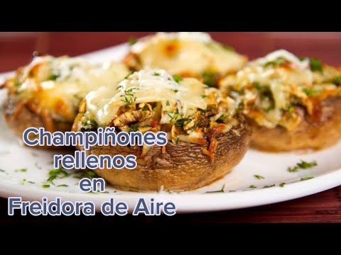 Champiñones rellenos en Cecofry Freidora de AIRE con doble resistencia #cecofry