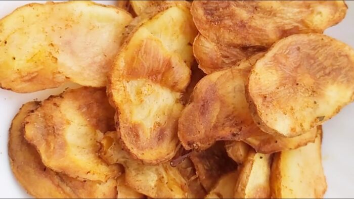 Chips de papas fritas en Freidora de aire #shorts