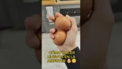 Cómo Hacer HUEVOS🥚 en la AIRFRYER / FREIDORA DE AIRE muy ricos y fácil 😋 #huevos #comida