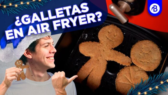 👨‍🍳Cómo hacer GALLETITAS DE JENGIBRE en una FREIDORA DE AIRE 🎄