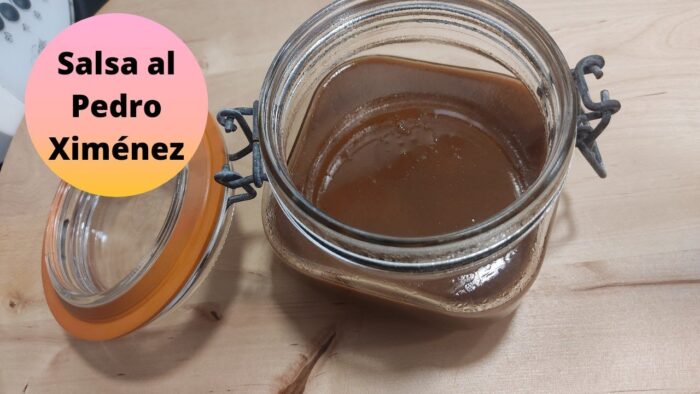 Como hacer SALSA al PEDRO XIMÉNEZ con nata en THERMOMIX