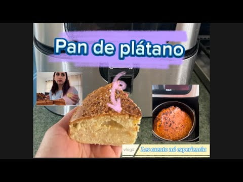 Cómo hacer pan de plátano en freidora de aire | pan de plátano | freidora de aire