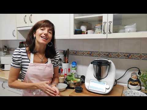Crema de verduras y coliflor al vapor con bechamel,en thermomix.