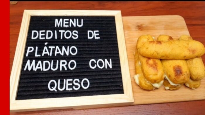 Deditos de Plátano Maduro Con Queso en freidora de Aire |Dtodito con Cami|