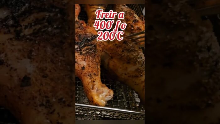 Delicioso pollo en freidora de aire muy facil #freidoradeaire #pollofrito #pollo #shorts #reels
