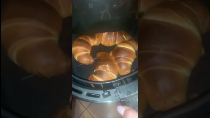 Deliciosos croissants con la freidora de aire *_* FOODPORN #shorts