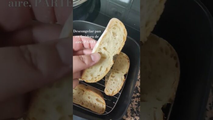 Descongelar pan en freidora de aire, PARTE 2